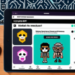 **

A beginner-friendly guide to blockchain and NFTs displayed on a tablet. Include visuals of a simplified blockchain diagram, a digital wallet interface, and popular NFT collections (CryptoPunks, Bored Ape Yacht Club). The overall style should be welcoming and informative.

**